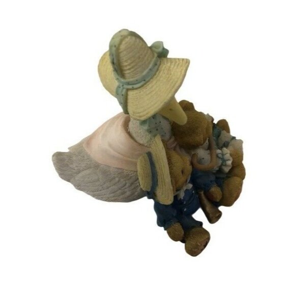 Mother Goose & Teddy Bears Resin Figurine Vintage Style Collectible - Picture 2 of 4